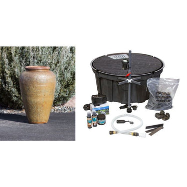 Tuscany FNT3520 Ceramic Triple Vase Complete Fountain Kit Vase Fountain Blue Thumb